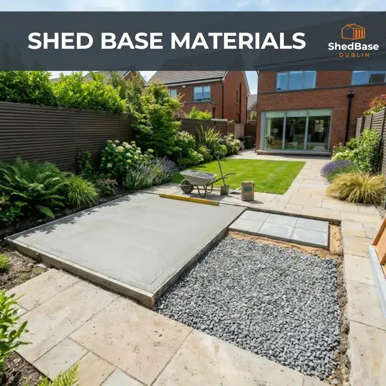 shed base materials guide dublin